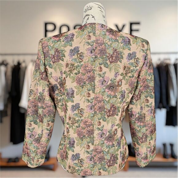 Vintage Doncaster Jacket Floral Print Women's Blazer - Picture 4 of 12